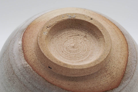 Japanese Matcha Bowl - Milky White Drip-Glazed Chawan - 250ml