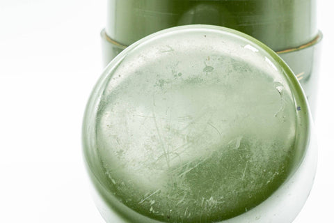 Japanese Chazutsu - Green Floral Tea Plastic Canister - 300ml - Tezumi