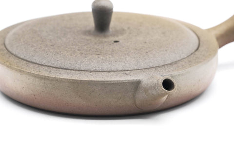 Wide Flat Yakishime Tokoname Teapot - 100ml