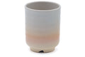 Tezumi — Japanese Teacups - Pair of Meoto Hagi-yaki Yunomi — top-down view of the interior
