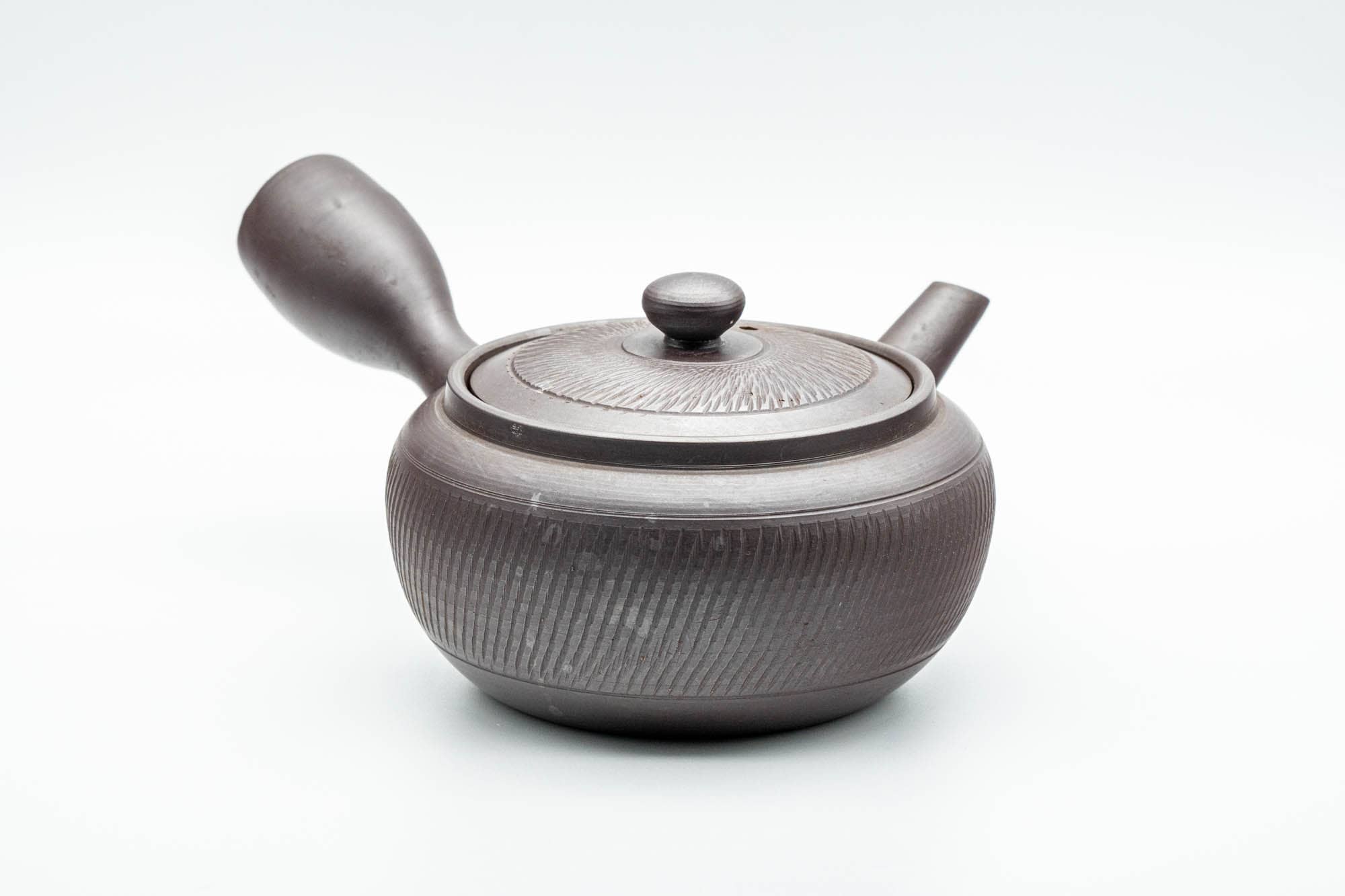 Japanese Kyusu - Engraved Banko-yaki Obi-ami 360 Strainer Teapot - 325ml - Tezumi