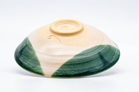 Japanese Matcha Bowl - Abstract Green Summer Chawan - 100ml
