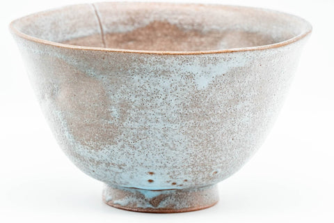 Japanese Matcha Bowl - Milky Blue Grey Wabi Chawan - 250ml