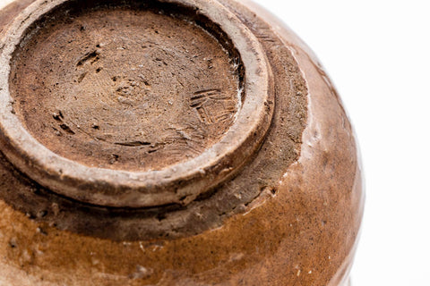 Japanese Houhin - 天鵬 Tsubaki Kiln - Beige Milky Hagi-yaki Handleless Teapot - 160ml