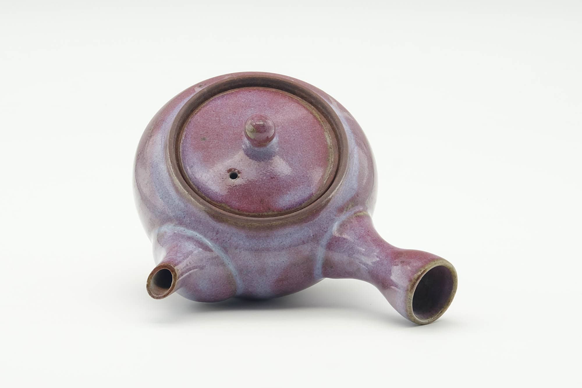 Japanese Kyusu - Purple Milky Glazed Ceramic Filter Teapot - 200ml