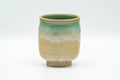 Japanese Teacup - Beige Turquoise and White Drip-Glazed Agano-yaki Yunomi - 125ml - Tezumi