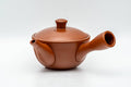 Japanese Kyusu - Akai Shinko 伸康 - Nerikomi Striped Tokoname-yaki Debeso Teapot - 150ml - Tezumi