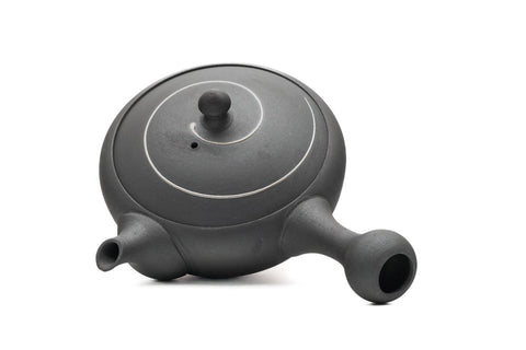 Dark Grey Spiraling Tokoname Teapot - 150ml