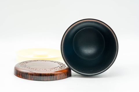 Japanese Chazutsu - Plastic Wood-Patterned Tea Canister - 250ml - Tezumi