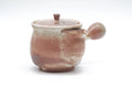 Tezumi — Japanese Kyusu - Brown Milky Drip-Glazed Hagi-yaki Ceramic Teapot - 220ml — top-down view of the lid