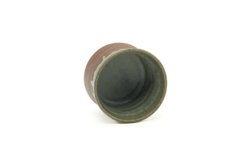 Tezumi — Japanese Teacup - Brown Green Glazed Yunomi - 165ml — three-quarter view