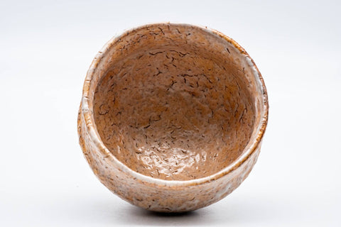 Japanese Matcha Bowl - 都野栖雲 Tsuni Seiun - Biwa-iro Glazed Hagi-yaki Chawan - 300ml