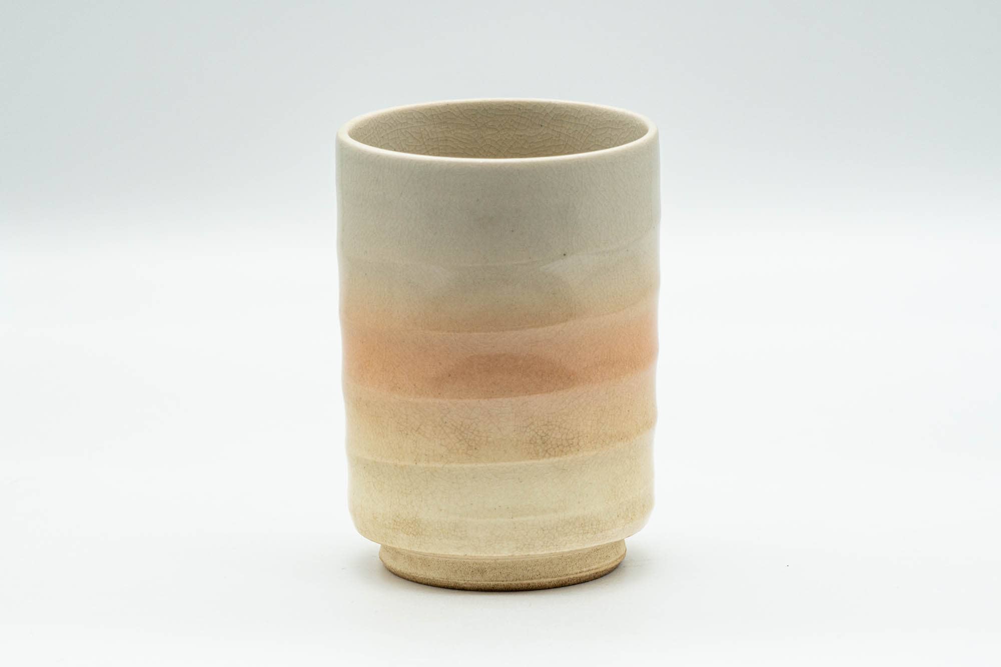 Japanese Teacup - 萩焼 Ribbed Hagi-yaki Yunomi - 140ml
