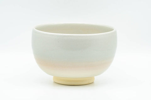 Japanese Matcha Bowl - Beige Peach Glazed Kyo-yaki Chawan - 400ml - Tezumi