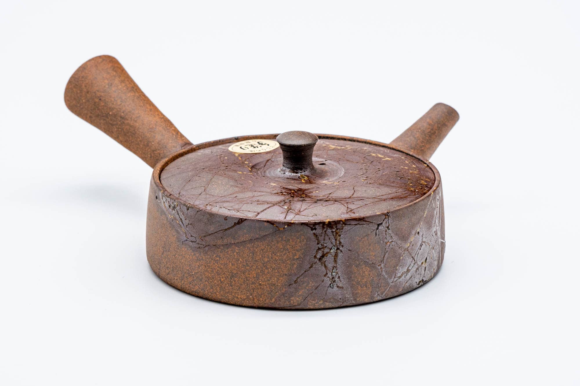 Japanese Kyusu - 石龍窯 Sekiryu Kiln - Mogake Seaweed Yakishime Tokoname-yaki Teapot - 110ml
