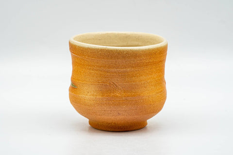 Japanese Teacup - Orange Green Streaking Glazed Yunomi - 120ml - Tezumi