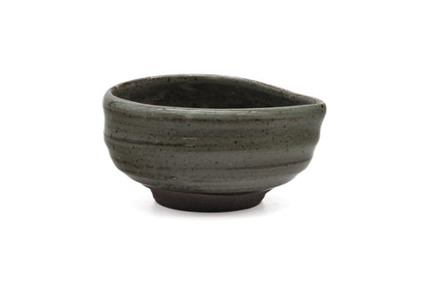 Japanese Yuzamashi - Dark Green Glazed Handleless Katakuchi - 90ml