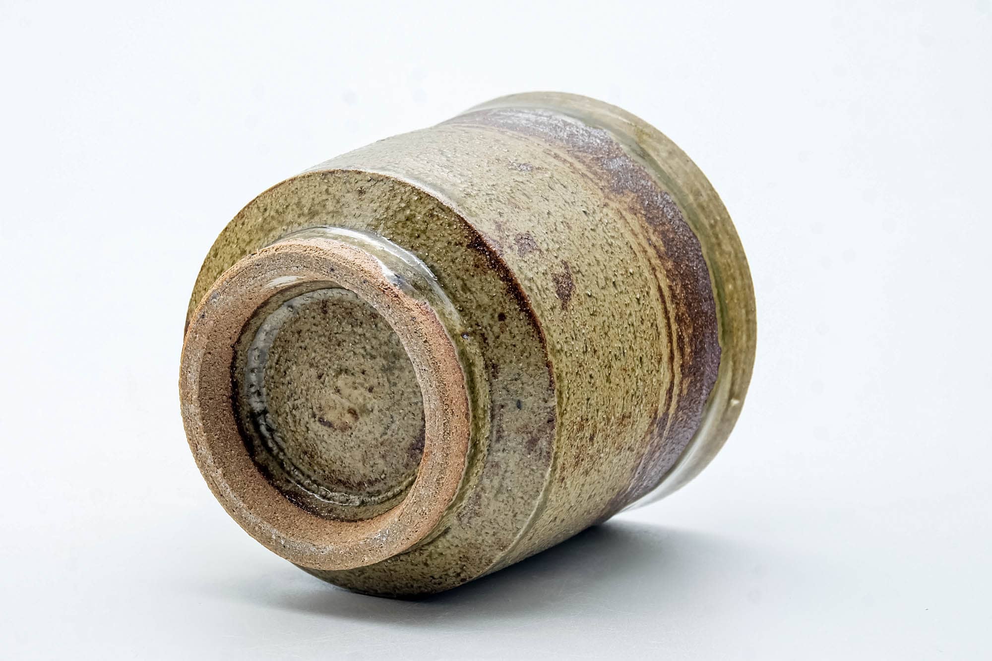 Japanese Teacup - Dark Beige Drip-Glazed Yunomi - 180ml