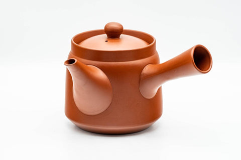 Japanese Tea Set - Floral Tokoname-yaki Kyusu Teapot with 4 Yunomi Teacups