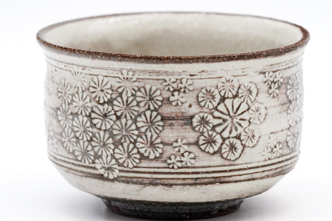 Floral Kohiki Mishima Teacup - 150ml