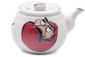 Tezumi — Japanese Tea Set - Daruma Kyusu Teapot with 4 Yunomi Teacups — the teapot and cups arranged together