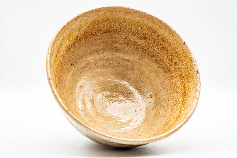 Japanese Matcha Bowl - 大井戸 Beige Biwa-iro Milky Glazed Ido-gata Chawan - 300ml