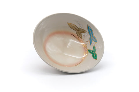 Japanese Matcha Bowl - Green Gold Kyo Summer Chawan - 100ml