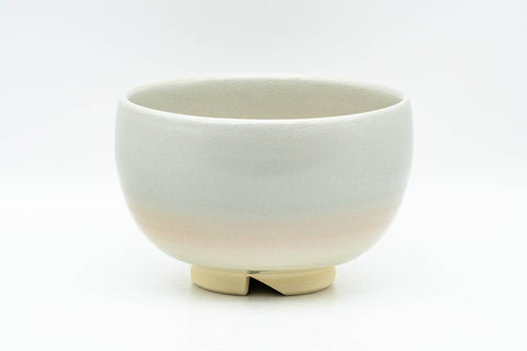 Japanese Matcha Bowl - Beige Peach Glazed Kyo-yaki Chawan - 400ml - Tezumi