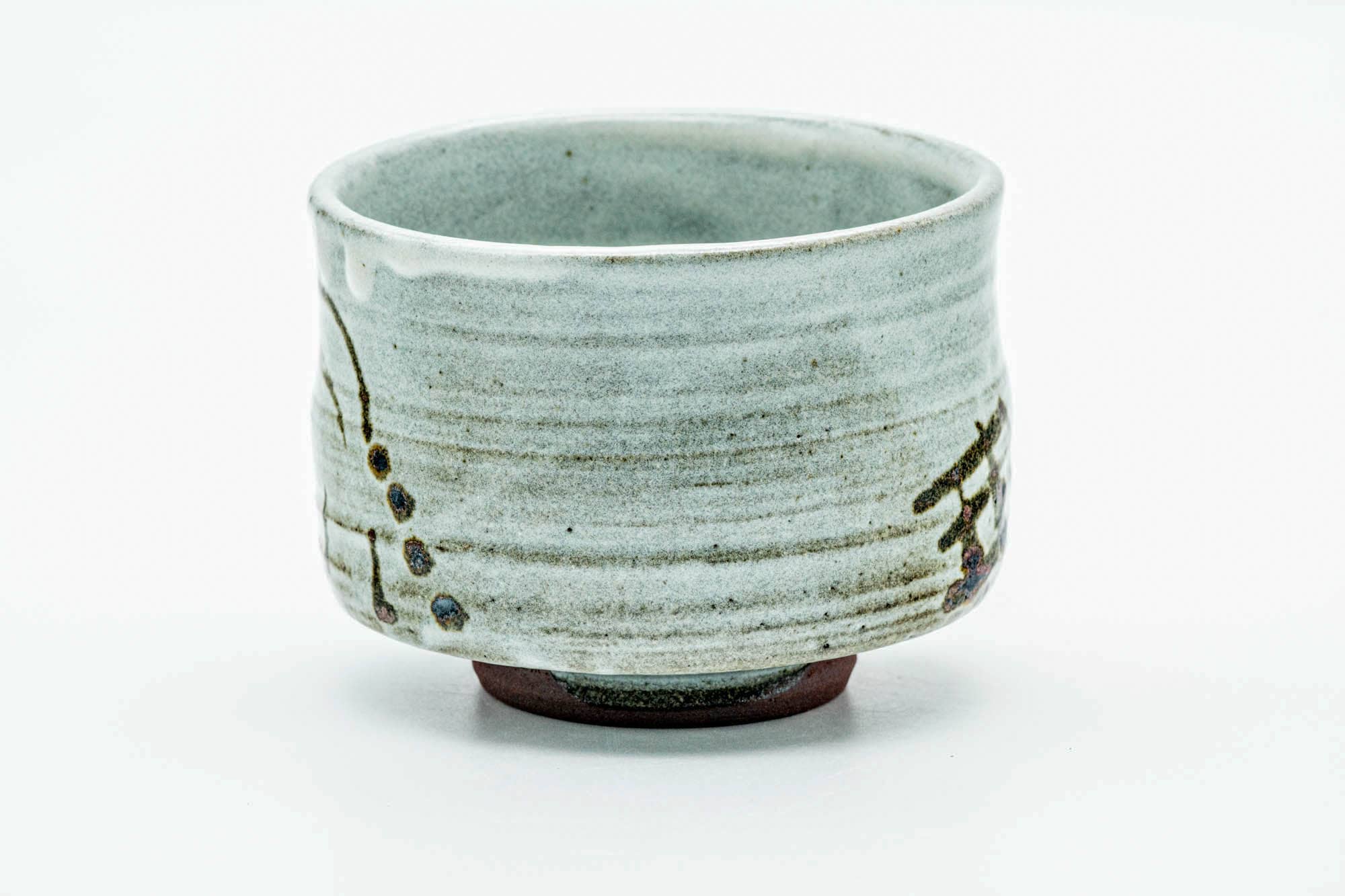 Japanese Matcha Bowl - Long Grass Spiraling Drip-Glazed Chawan - 300ml