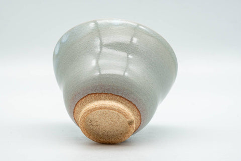 Japanese Teacup - Beige White Drip-Glazed Hagi-yaki Yunomi - 80ml - Tezumi