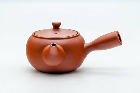 Japanese Tea Set - Bamboo Painted Tokoname-yaki Kyusu Teapot with 5 Yunomi Teacups