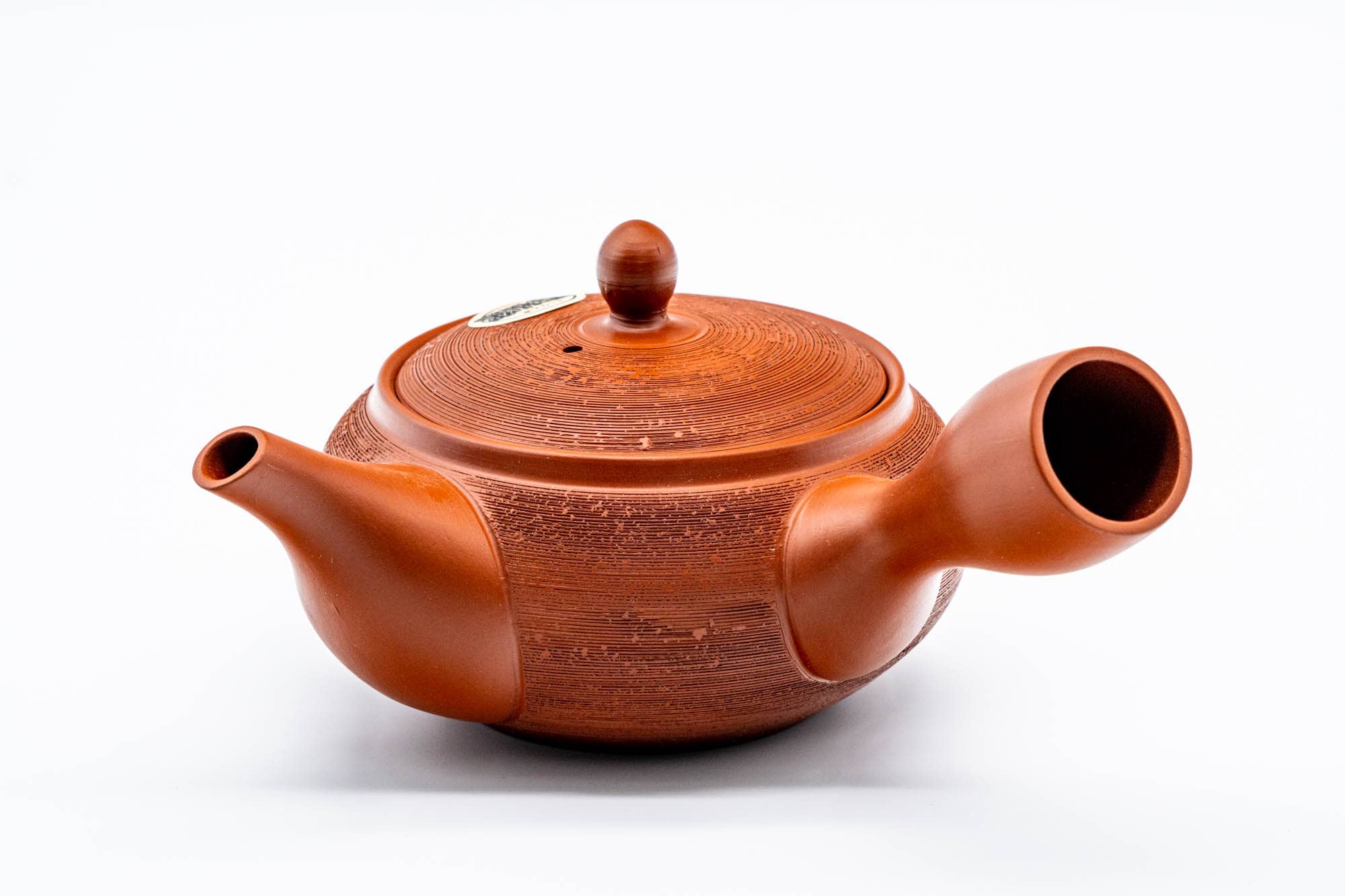 Japanese Kyusu - 春秋 Shunju Kiln - Matsukawa Pine Bark Textured Tokoname-yaki Teapot - 320ml