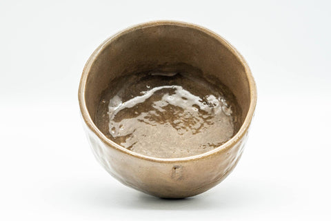 Japanese Matcha Bowl - 久 Beige Glazed Wabi-Sabi Badarai-gata Chawan - 300ml