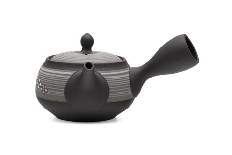 Grey Floral Tokoname Teapot - 320ml