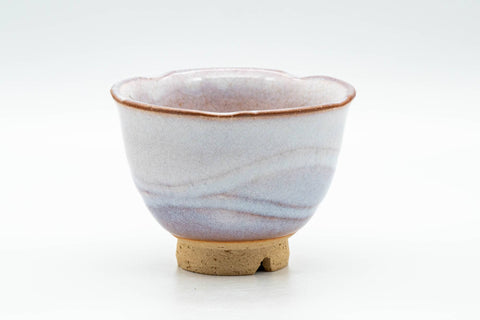 Japanese Teacup - 天鵬山 Tsubaki Kiln 椿窯 Purple Glazed Hagi-Yaki Yunomi - 140ml