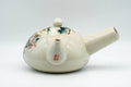 Japanese Kyusu - Beige Countryside Motifs Kutani-yaki Debeso Teapot - 450ml - Tezumi