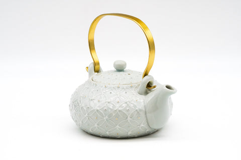 Icchin Shippo Kiyomizu-yaki Teapot - 275ml