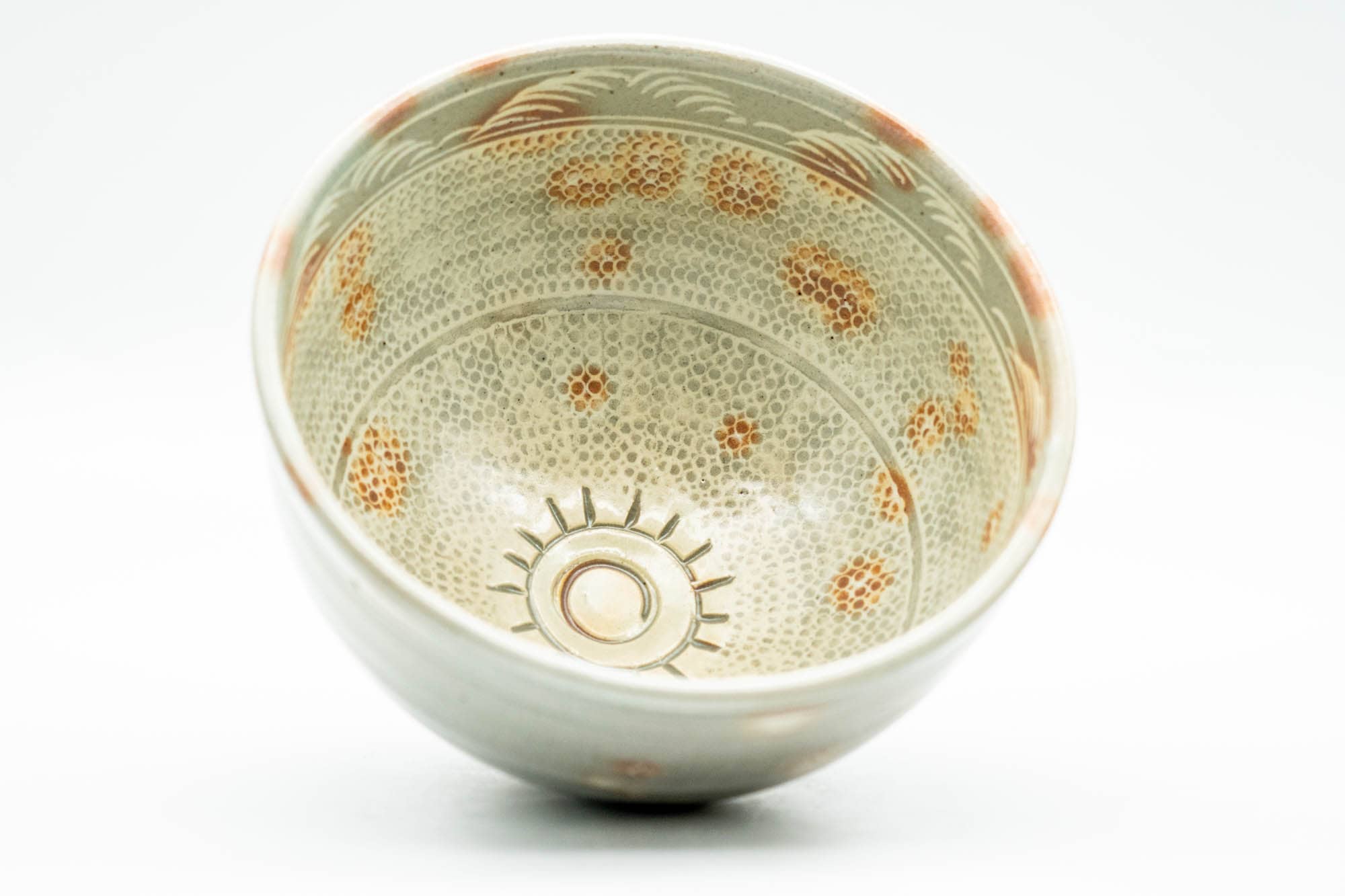 Japanese Matcha Bowl - Beige Pink Gohonte Glazed Hagi-yaki Chawan - 350ml