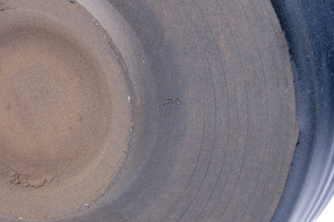 Japanese Matcha Bowl - Sleek Black Brown Glazed Chawan - 500ml