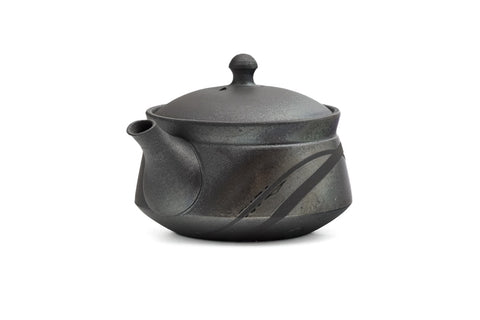 Metallic Striped Tokoname Teapot - 160ml