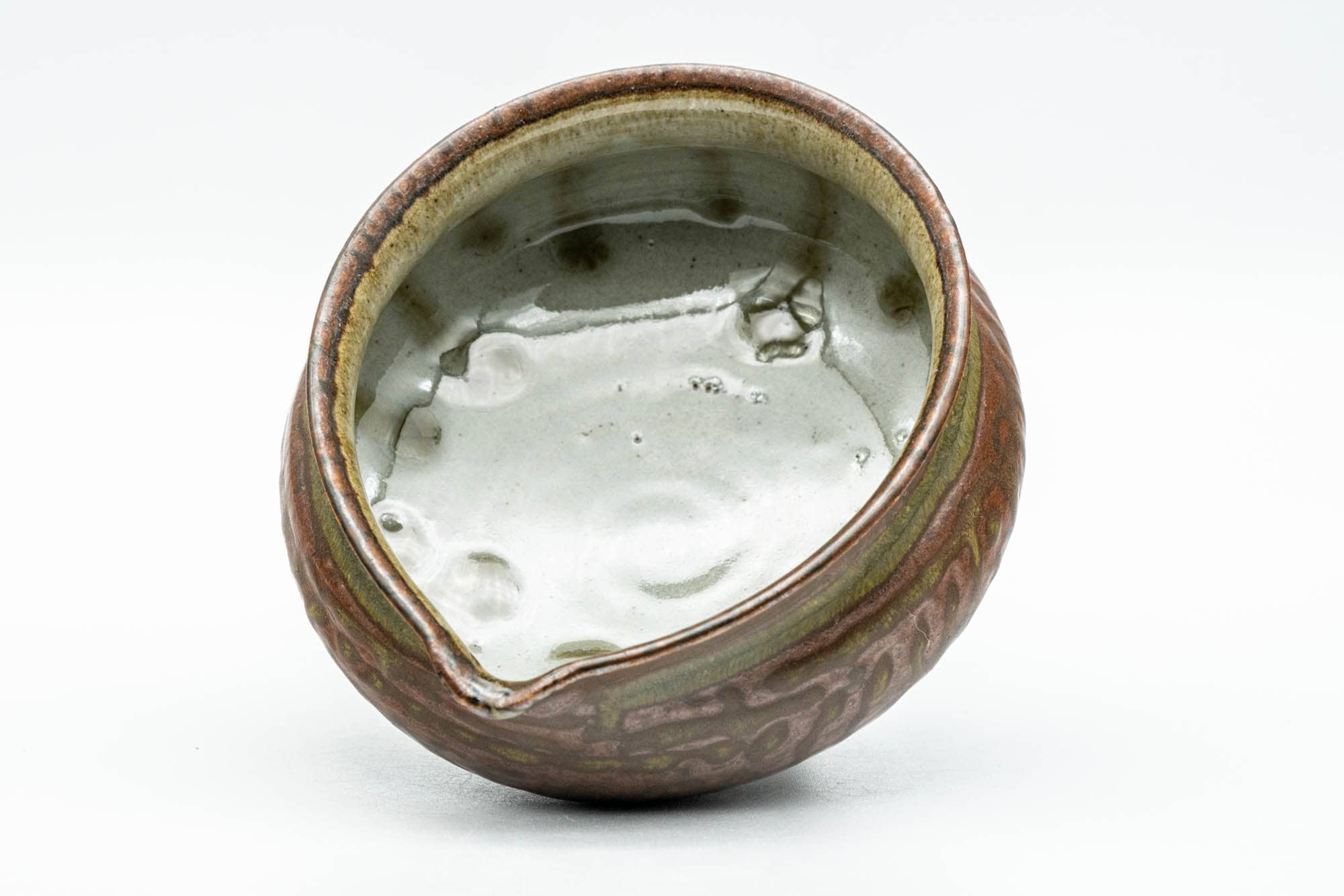 Japanese Katakuchi - Celadon Crazed Drip-Glazed Yuzamashi Water Cooler -  - 150ml - Tezumi