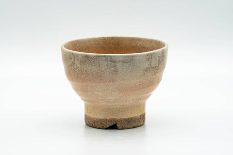 Japanese Teacup - Beige Weathered Hagi-yaki Yunomi - 140ml