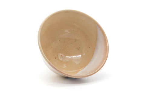 Japanese Matcha Bowl - Beige White Glazed Hagi-yaki Chawan - 400ml