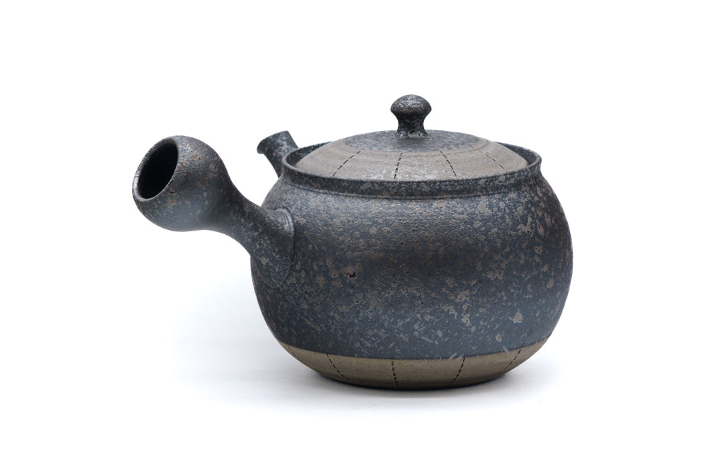 Japanese Kyusu Fujita Tokuta Haikake Patterned Tokoname Teapot - Thumbnail 4