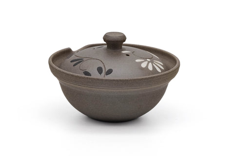 Floral Yakishime Chaho Teapot - 80ml