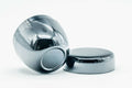 The small natsume tipped on its side with the lid set beside it.