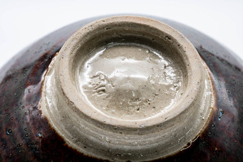 Tezumi — Japanese Matcha Bowl - Purple Gradient Glazed Tenmoku-gata Chawan - 100ml — closeup of the glaze