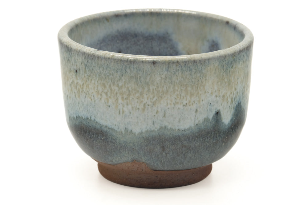 Japanese Teacup - Blue Grey Hare's Fur Glazed Yunomi - 140ml