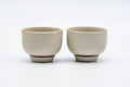Tezumi — Japanese Teacups - Pair of Small Floral Kutani-yaki Guinomi - 40ml — front view from another angle