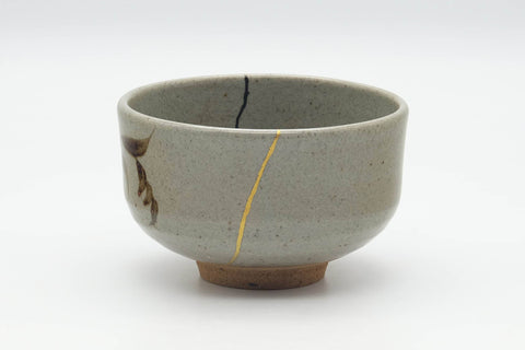 Japanese Matcha Bowl - 辰山窯 Shinzan Kiln - Kintsugi Karatsu-yaki Chawan - 300ml